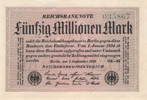50 Millionen Mark 1923